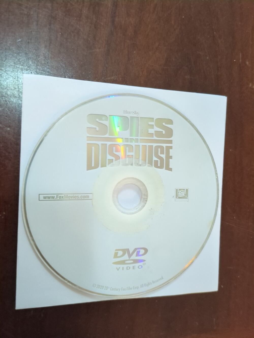 Spies in Disguise (DVD, 2019) disc only